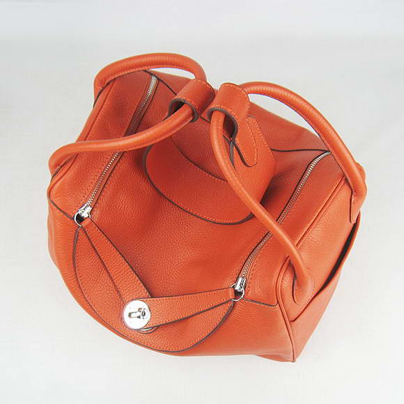 High Quality Replica Hermes Lindy 26CM Shoulder Bag Orange - Click Image to Close